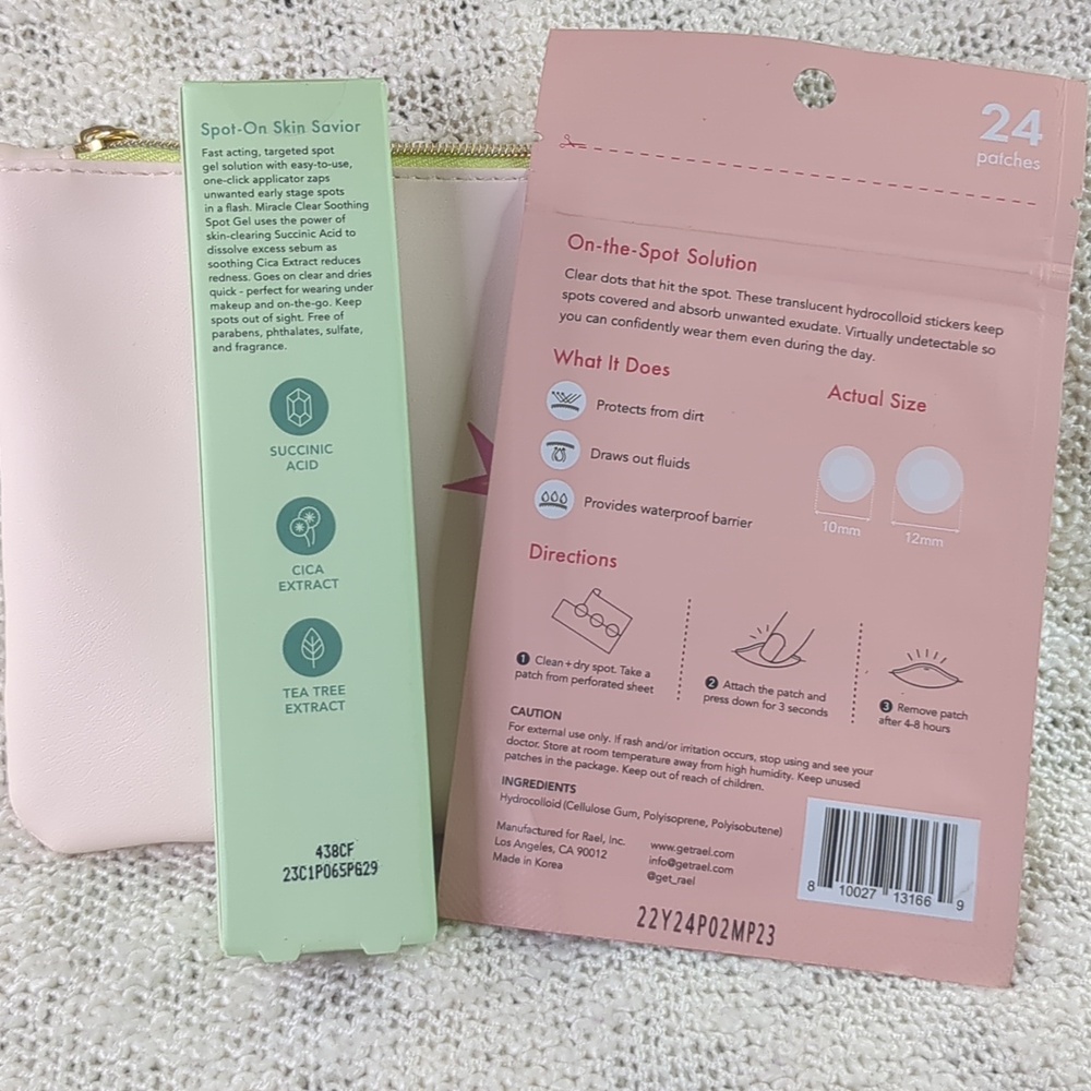 Real Invisible Spot Cover/Miracle Clear Spot Gel & Peace Out Acne Patches Bundle - Picture 6 of 14